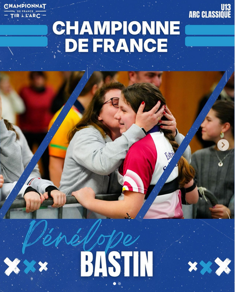 Pénélope Bastin championne de France salle 2026