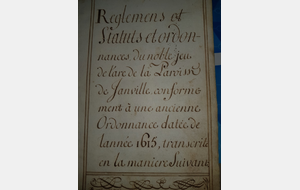 Documents historiques Janville 1615