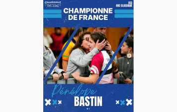Pénélope Bastin championne de France salle 2026