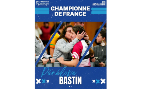 Pénélope Bastin championne de France salle 2026